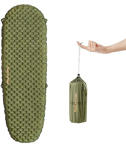 Naturehike Thermal 3,5 R Matelas de Camping Ultra léger - 4 Saisons (-6 °C) - Auto-gonflant avec Sac Gonflable - Matelas Gonflable Durable - Haute Valeur R - Haute Isolation - pour l'hiver