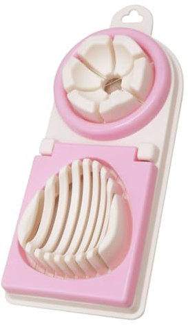 MAGICLULU Multifuncional Cortador De Huevos Frutas y Verduras Acero Inoxidable Color Rosa Elegante
