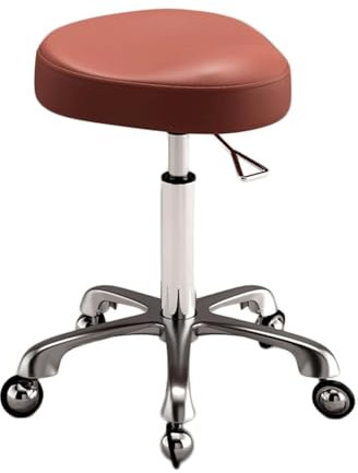 LULUMAIC Sattelhocker Ergonomischer Sattelstuhl Rolling Sattelhocker mit verstellbaren Rädern leicht zu versammeln