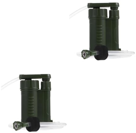 BESTonZON 2pièces Filtre à Eau Portable Pour Camping Et Activités De Plein Air Purificateur Personnel Et Compact Avec Système De Filtration Pour Situations Urgence