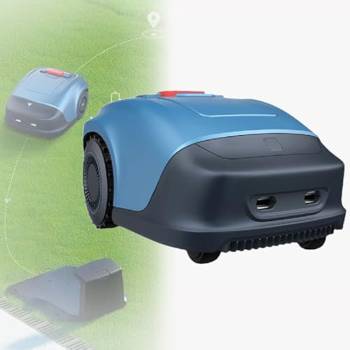 XHSMYXGS Robot Tondeuse de Jardin, Robot Tondeuse à Gazon Automatique, Tonte de pelouse multizone, Largeur de Coupe de la Station 18 cm, Gestion multizone, pour Les Petites et Moyennes Cours