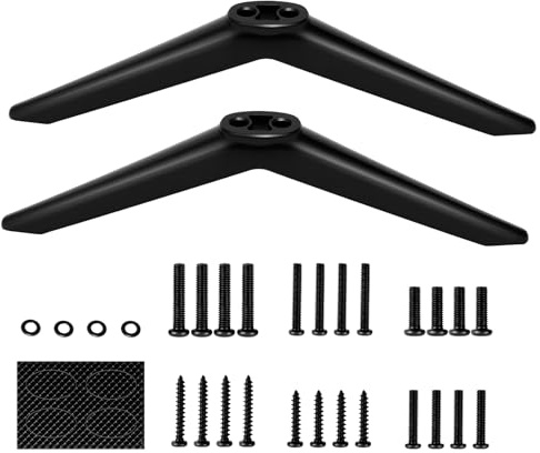 Standfuß Fernseher für TCL Roku, TV Ständer Füße für 28-65 Zoll Fernseher, Füße Für Fernseher Standfuss mit Anti Rutsch Pads und M4 M5 Schraubenset, Universal TV Standfuß Kompatibel mit TCL Roku TV