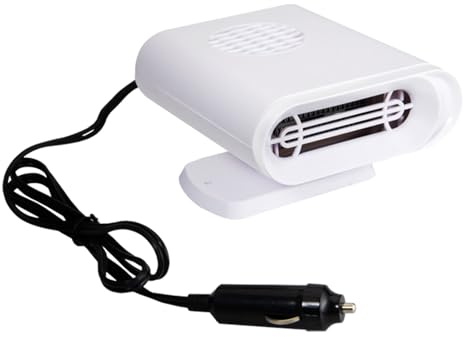 Ventilateur de chauffage de voiture - Garniture de pare-brise et déshumidificateur avec sortie d'air chaud rapide, déshumidificateur portable 12 V | Chauffage de dégivrage rapide pour verre de voiture