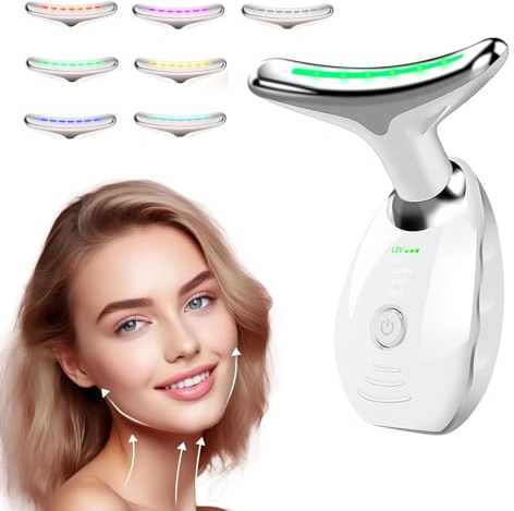 Face Massager, Anti-Wrinkle Face Device with 3 Modes, Firming Wrinkle Removal Facial Massager Tool for Face and Neck for Women (White)