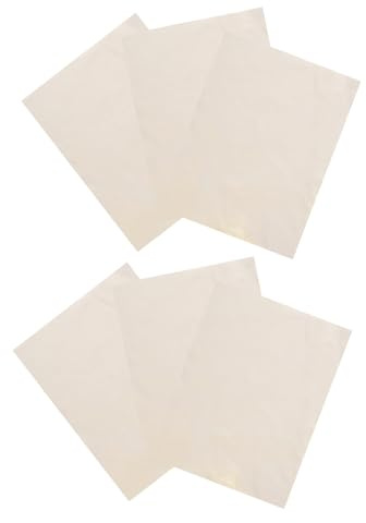ULDIGI 6pcs Pottery Tool Chamois Cloth for Rim Smoothing Pre-Cut Absorbent Clay DIY Cloth Set for Ceramic Artists and Pottery Makers 15x20cm Soft Trimming Supplies