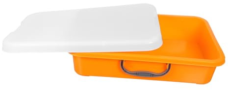 SUPVOX Caja de Arena Portátil para Asa y Tapa Hermética Bandeja de Plástico Estable para Educativo y Almacenamiento para Jardín Parque y Actividades Infantiles