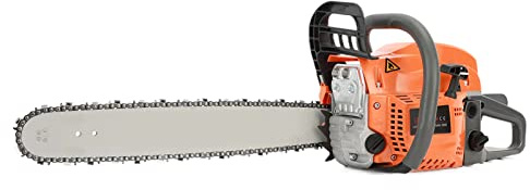 Petrol Chainsaw 20 Inch, 58cc 2-Stroke Top Handle Chain Saw, Powerful, Lightweight, for Logging, Heavy Duty Tree Felling and Garden Pruning Tasks (Orange)