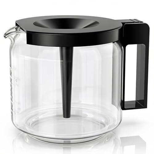 10-Cup Coffee Pot for Technivorm 89830 1.25L Coffee Maker, Glass Carafe Replacement for for Moccamaster KBG, KBGV & CDG KBG Brewers, Coffee Pot Replacement with Sturdy Glass, BPA Free