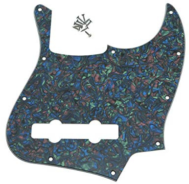 kaish 5-Saiten Jazz Bass Pick Guard für USA/mexikanischen Fender 5-Saiten Jazz Bass Abalone Pearl