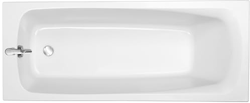 Jacob Delafon - Baignoire Rectangulaire STIL - 160x70 cm - Fabrication Française - Minéracryl : 34% Matériaux Recyclés - Surface Antibactérienne - Réparable - Avec Pieds QuickClip - Blanc - E60531-00