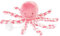 Nattou Spieluhr Oktopus, Wiegelied «La-Le-Lu», Für Neugeborene und Frühchen, 23 cm, Rosa