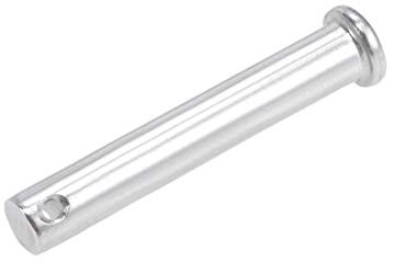 sourcing map 1 Stück Steckbolzen Einloch Gelenkstift Gabelkopfstifte 10 mm x 60 mm, Splintstift Flachekopf, Edelstahl 304