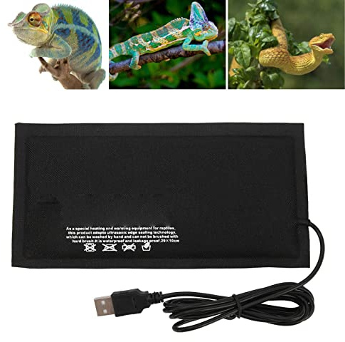 Reptilien Heizmatte Terrarium Heizmatten USB Heizmatte Repti Heizmatte für Reptilien Schildkröte Schlangen Eidechse(S 20x10cm)