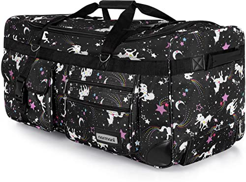 normani Stabile Reisetasche Trolley Big Size XL 80-150 Liter mit 2 Rollen –Robust und wasserabweisend - Leichter Reisetrolley XL Tasche NEU Verschiedene Größen Farbe Schwarz Weiß / 100 Liter