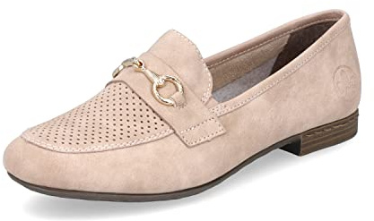 Rieker Mujer Mocasines 51760, señora Zapatillas,Pantuflas,Zapatos de Negocios,Zapatos de Traje,Mocasines,Rosa (Rosa / 31),40 EU / 6.5 UK