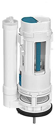 21 cm Toilet Cistern Dual Flush Valve, One Piece Button Drain Valve Replacement Kit Suitable for Tank Height 21-25 cm for Bathroom Home Office