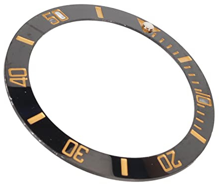 Inserto de Bisel de Reloj de Cerámica, 40 Mm de Diámetro para Evitar Arañazos Anillo de Inserción de Bisel de Reloj Luminoso para un Ajuste Relojeros