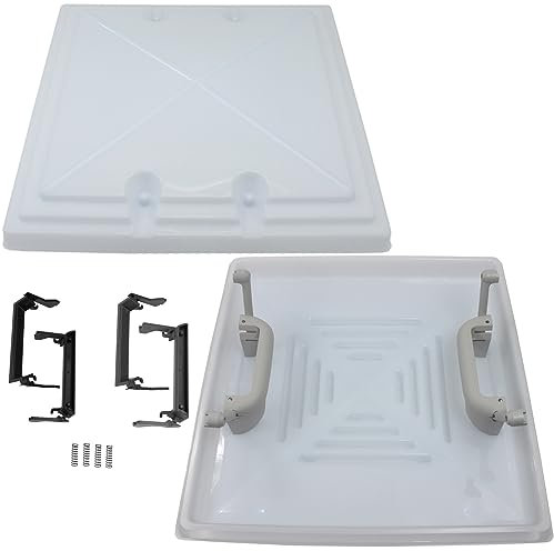 MPK Ersatzhaube Dachluke Dachfenster Dachhaube 40 x 40 cm Modell 42/420 Wohnwagen Wohnmobil Caravan Camper grau