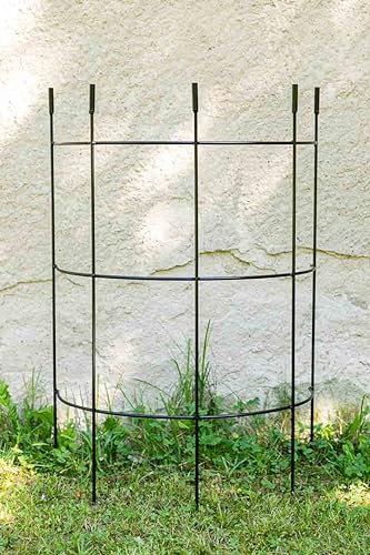 KUHEIGA Verlängerung für Rankhilfe Jumbo halbrund, Schwarz, H: 85cm
