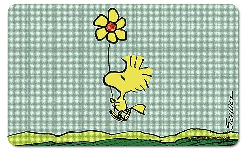 Logoshirt® Peanuts Woodstock Blume Frühstücksbrettchen, 23x14cm | Spülmaschinenfest, Hitzebeständig, Lizenziertes Originaldesign