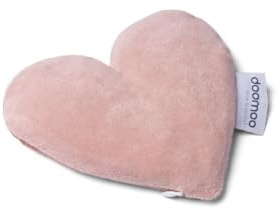 Doomoo Snoogy Wärmekissen Baby - Anti-Kolik Kuscheltier Herz aus Bio-Baumwolle, natürliches Wärmekissen mit Raps- und Lavendelsamen, Mikrowellen- Gefrierfachgeeignet, Love Pink