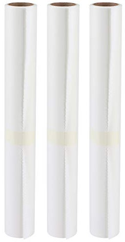 Natudeco 3 rouleaux de papier sulfurisé de 10 m, feuilles de cuisson perforées, papier de cuisson jetable, papier de cuisson ciré, adapté à la cuisson en cuisine