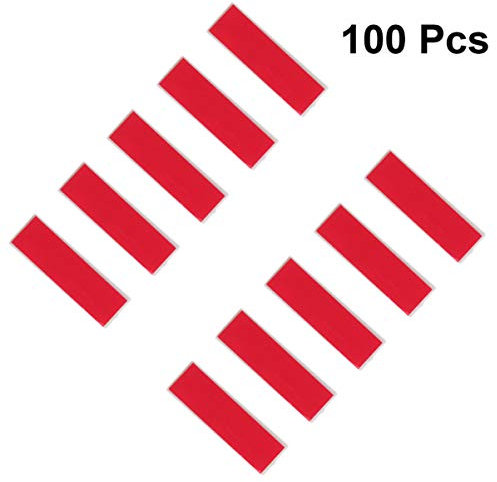 Lurrose 100piezas Broches De Seguridad Adhesivos Pasadores De Plástico Resistentes Para Etiquetas Nombre Accesorios Para Manualidades y Placas Id Con Respaldo Pegajoso