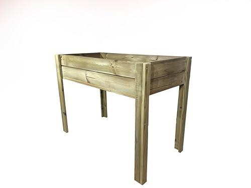 Mesa de Cultivo Madera Rectangular Nika 100x50x74 cm- VidaHuerto