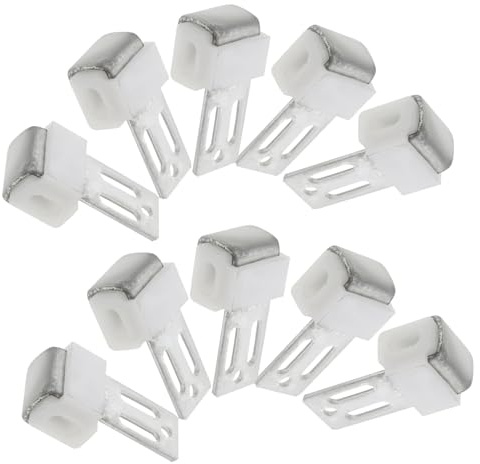SHINEOFI 10 Piezas de Clips de Resorte para Sofá Seccional de Metal Plata Instalación Fácil y Reducción de Ruido para Reparación de Cojines Caídos