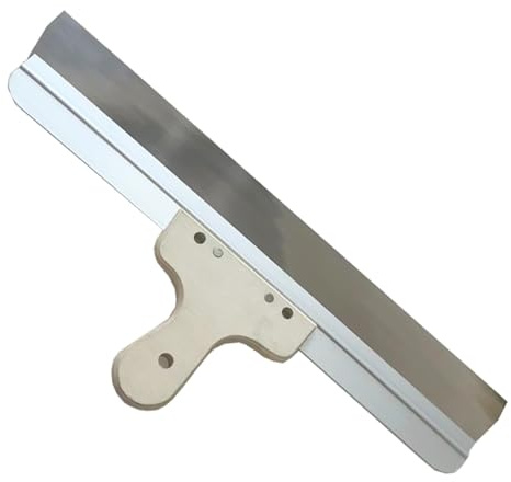 ZCHYTOOL Spatule Enduit 40cm Inox Lisse Pro Plâtre Peinture Rénovation