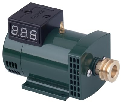 Zynflow Kit de modelo de motor de vapor, generador miniatura de 12 V CC con voltímetro para demostración educativa de energía y estudio mecánico (RS445-1)