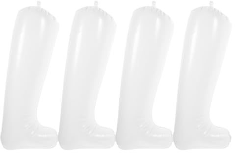 Supvox Aufblasbarer Stiefelformer für Stiefel, Pvc, 2 Paar, Weiß | L-förmig, 32cm Größe, Schnelle Handhabung, Hält Form und Stand, für Stiefel