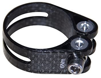 Sattelklemme Leichte 14 g Kohlefaser 3k glänzend/matt Fahrradsattelklemme 31,8 mm passend for 27,2 Sattelstütze 34,9 for,6(3K Matte 34 9mm)