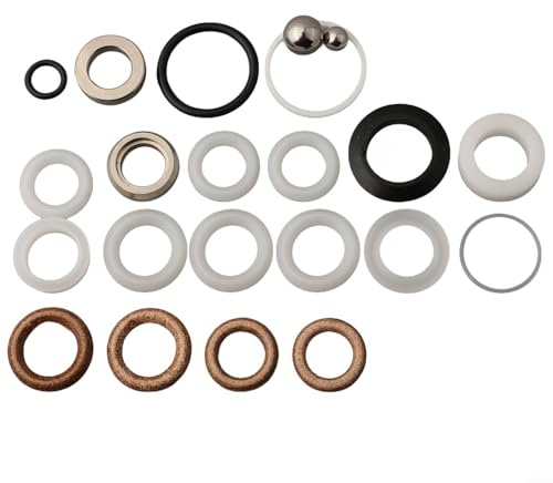 Besttoolifes Kit de reparación de anillos de sellado para pulverizador de pintura, juego de 22 piezas con tamaños de 12 mm a 27 mm, compatible con modelos 390/395/490/495/595