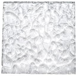 TGDGFKIAS Lastre acriliche trasparenti con texture pietra, Lastra acrilica con struttura in pietra e ondulazioni dell'acqua trasparente, dimensioni multiple da 10 mm(150x150mm)