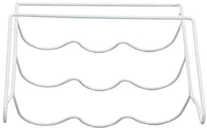 Naroote Soporte para Vino para Refrigerador, Fuerte Capacidad de Carga, Brillo Pulido, Material Metálico Engrosado, Estante para Botellas para Refrigerador para Entusiastas del Vino
