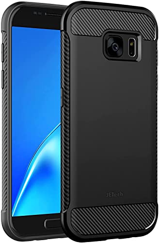 JETech Cover Slim per Samsung Galaxy S7, Nero