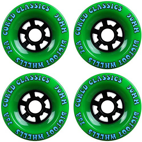 Bigfoot Cored Classics Longboard-Räder, grün, 90 mm