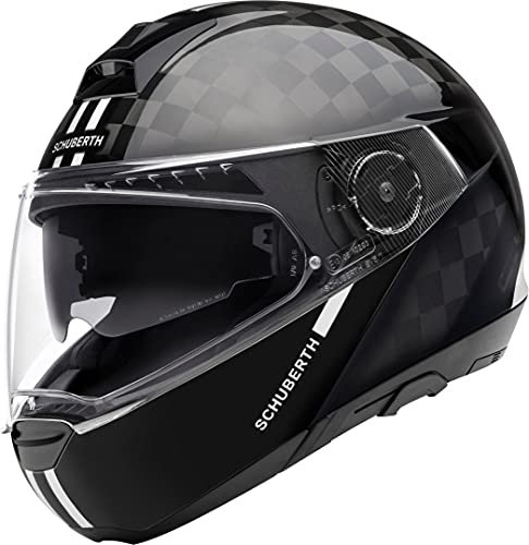 Schuberth C4 Pro Carbon Fusion Klapphelm, schwarz/weiß, XS (53)
