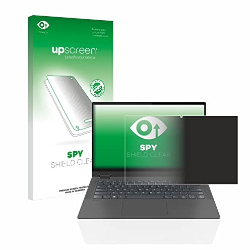 upscreen Blickschutzfolie für Lenovo IdeaPad Flex 5 14 2020 | Anti-Spy Displayschutz Made in Germany Privacy Screen Protector Sichtschutz Blaulichtfilter Klare Folie
