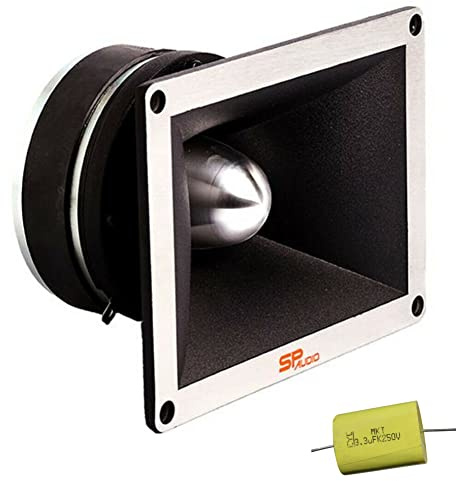 SP Audio 1 SPTW-35S SP TW35S 150 watt rms und 300 watt max Kompressions hochtöner Driver impedanz 4 ohm empfindlichkeit 114 db spl Auto + freier kondensator, 1 stück