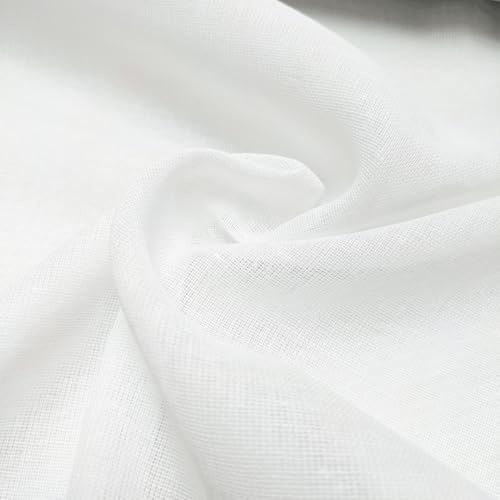 Weißes Musselintuch, 100% Baumwolle, Käsetuch, Meterware, zum Kochen, Sticken, Abseihen, Backen und Heimdekorationen – Güteklasse 90–147 cm breit (1 Meter Packung)