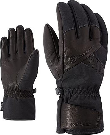 Ziener Herren GETTER Ski-Handschuhe/Wintersport | wasserdicht, atmungsaktiv, alpine wool, grey iron tec, 10,5