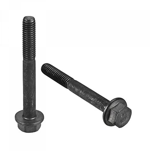 sourcing map Metric M6x50mm Hex Flange Bolts, 10pcs 10.9 Grade Carbon Steel Hexagon Head Screws