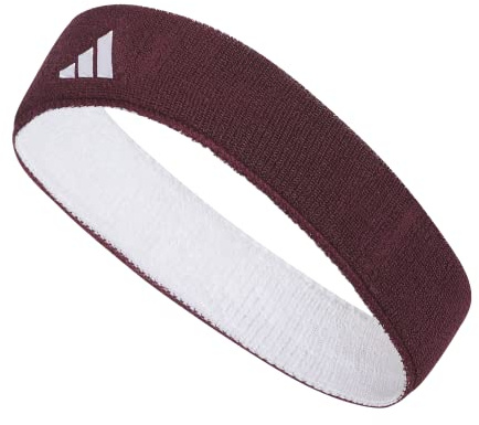 adidas Interval Reversible Headband, Team Maroon/White/2, One Size