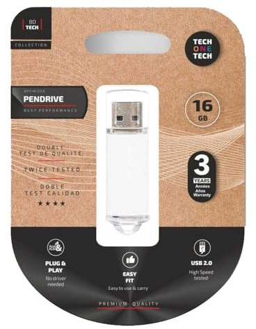 TECH ONE TECH Memoria USB 2.0 de 16 GB (pendrive)