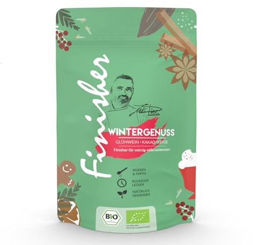 Bio Food Finisher Spices Wintergenuss | 80g Zuckergewürzmischung im Standbodenbeutel | Für Glühwein, Kekse, Lebkuchen | by Luis Dias