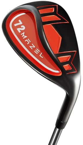 MAZEL Golf Wedge for Men & Women - Forged Lob Wedge,Escape Bunkers and Quickly Cuts Strokes Around The Green,High Loft Golf Club Wedge (Orange, 72 Degree)