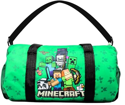 MINECRAFT Borsa Sportiva, Borsa da Palestra per Ragazzi, Borsa da Viaggio per Bambino, Accessori Regalo per Ragazzo