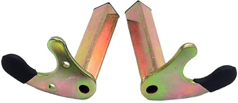 2 Pcs Adaptateurs de Béquille Moto pour Roue Arrière, Supports en V pour Béquille Moto Universelle pour Moto Charge Jusqu'à 400 kg(Tube carré en forme de U)